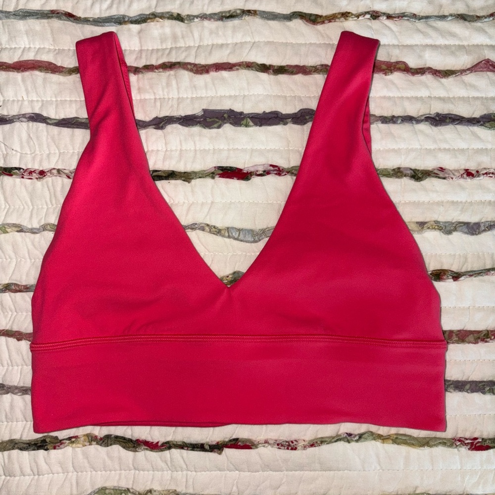 lululemon athletica Pink Deep-V Sports Bra